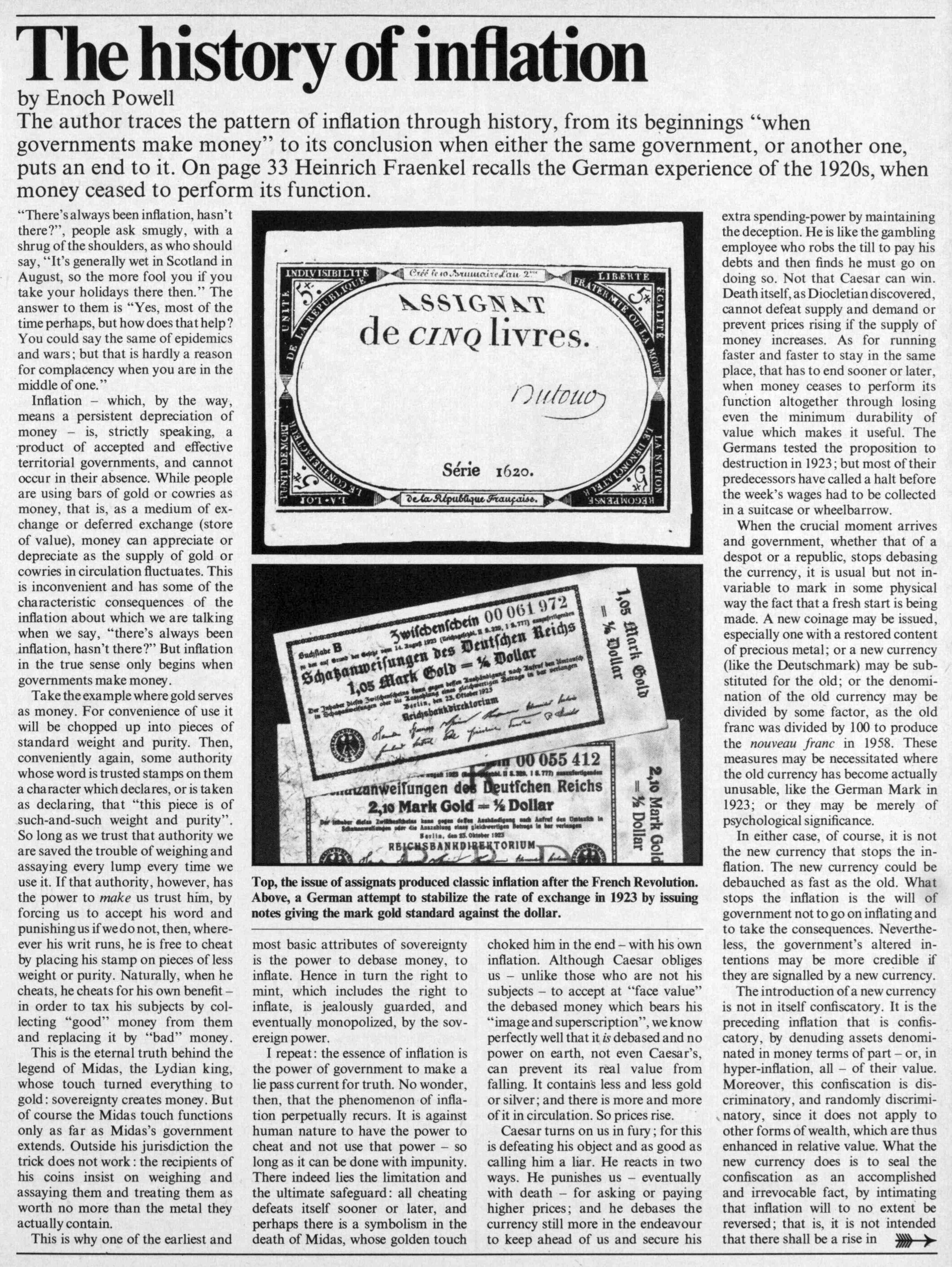 The History of inflation